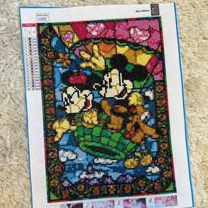 Mickey & Minnie Hot Air Balloon Diamond Art - FINISHED